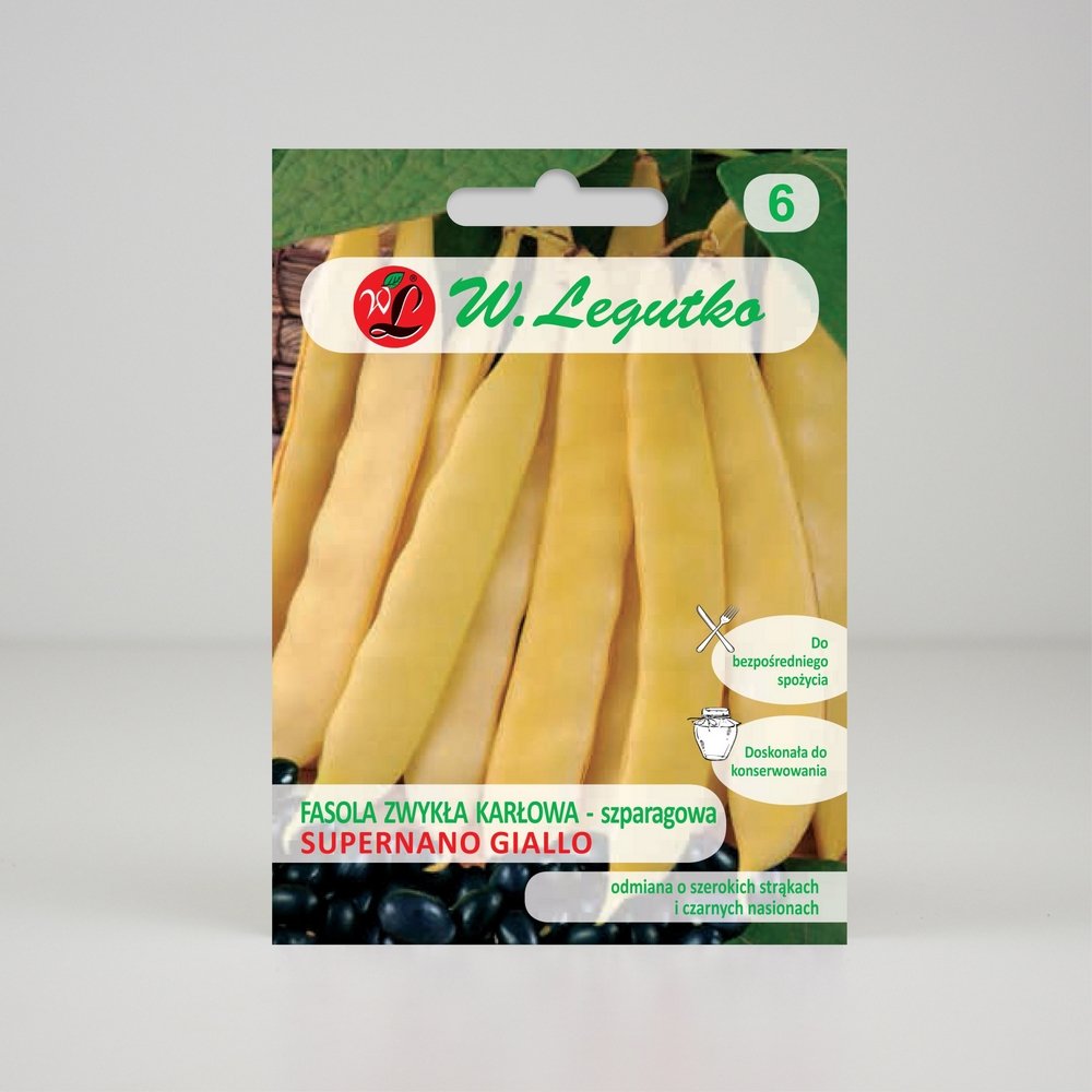 Fasola szparagowa Supernano Giallo Żółta 40g - Nasiona - W. Legutko