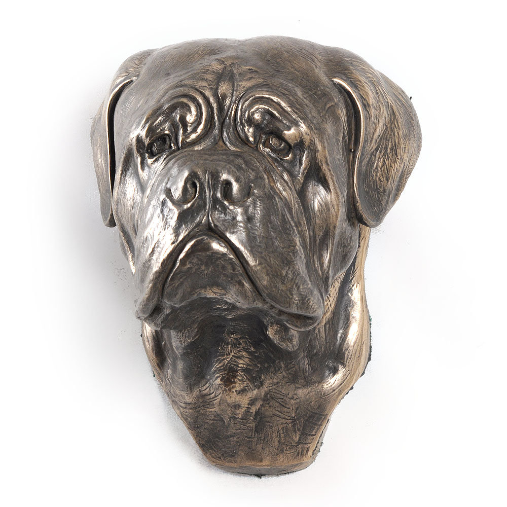 Dog z Bordeaux, Dogue de Bordeaux, Mastif francuski I - statuetka psa, wiszące popiersie, unikatowa ozdoba dla miłośnika psów marki Art-Dog