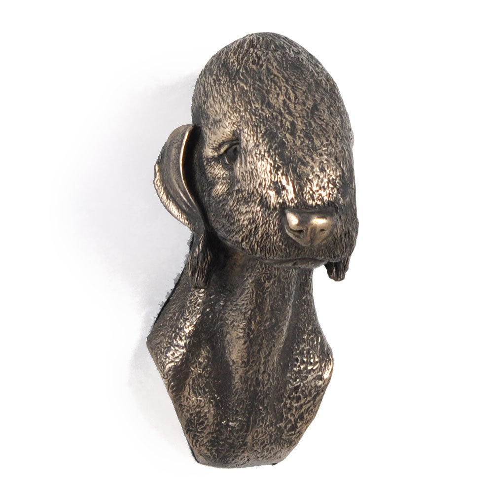 Bedlington Terrier, Rothbury Terrier - statuetka psa, wiszące popiersie, unikatowa ozdoba dla miłośnika psów marki Art-Dog