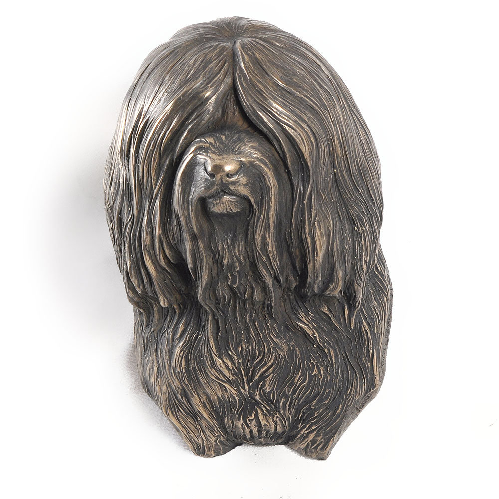 Terier tybetański, Tibetan Terrier - statuetka psa, wiszące popiersie, unikatowa ozdoba dla miłośnika psów marki Art-Dog