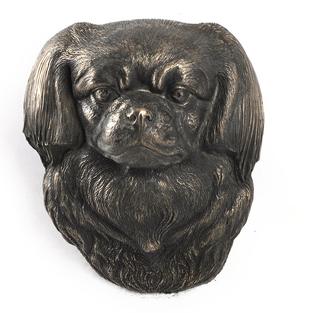 Spaniel tybetański, Tibetan Spaniel - statuetka psa, wiszące popiersie, unikatowa ozdoba dla miłośnika psów marki Art-Dog