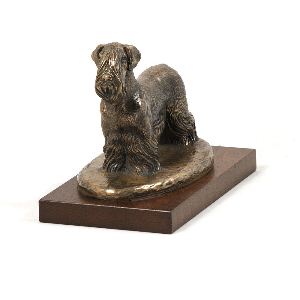 Terier czeski, Cesky Terrier - statuetka psa, figurka do biura, trofeum na wystawę psów marki Art-Dog