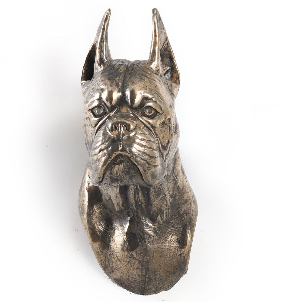 Bokser, Boxer I - statuetka psa, wiszące popiersie, unikatowa ozdoba dla miłośnika psów marki Art-Dog