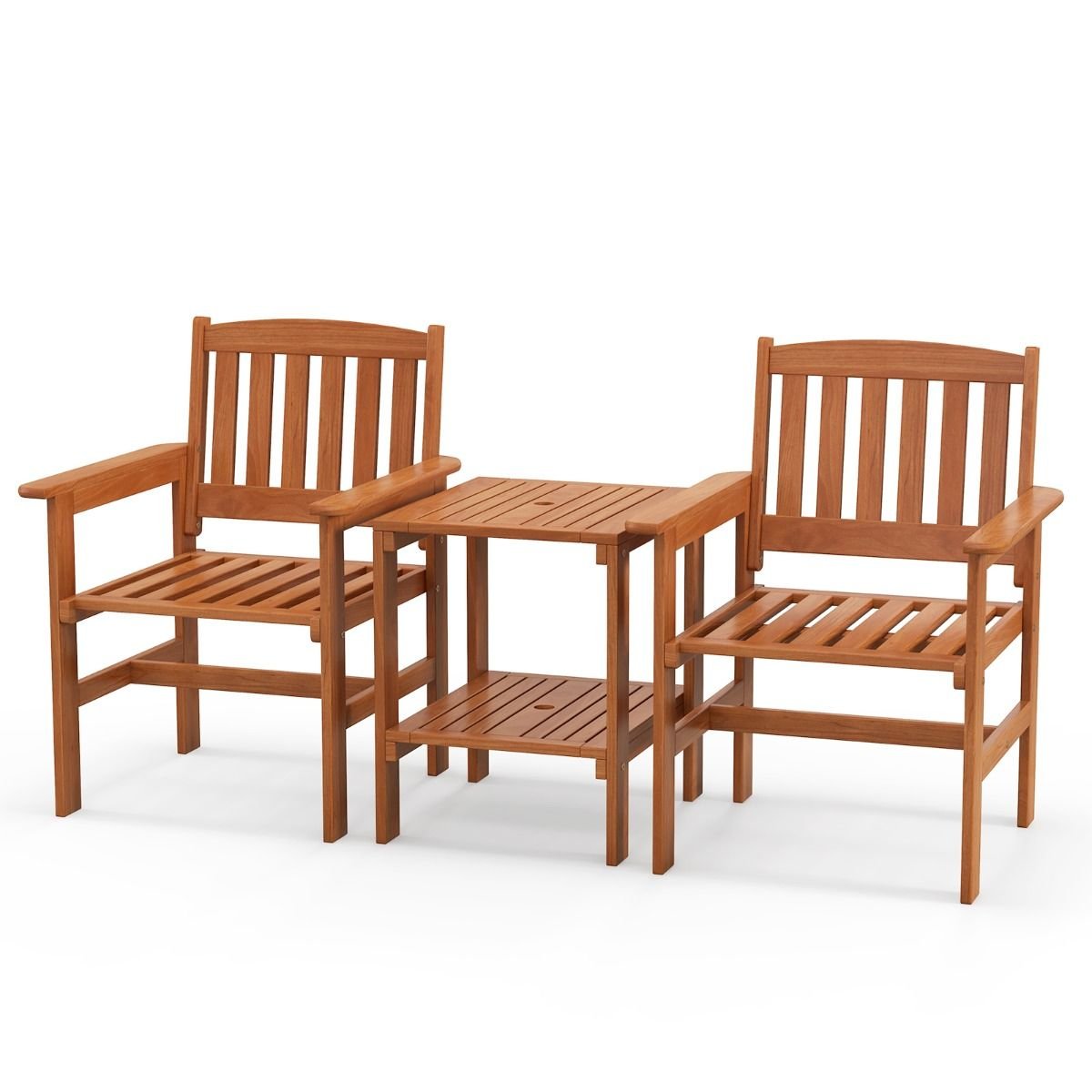 Zestaw mebli ogrodowych Stolik kawowy 2x Krzesło ogrodowe