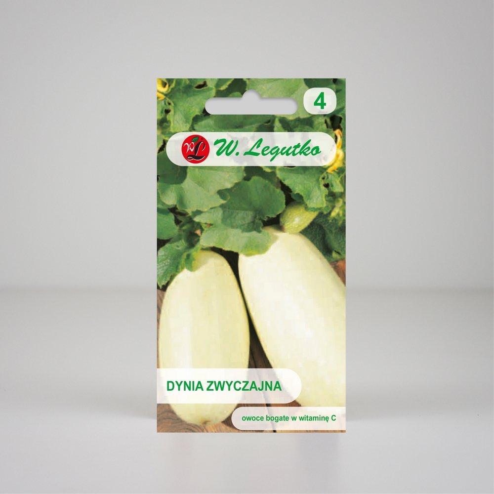 Dynia zwyczajna kabaczek Lungo Bianco Kremowa 2g - Nasiona - W. Legutko