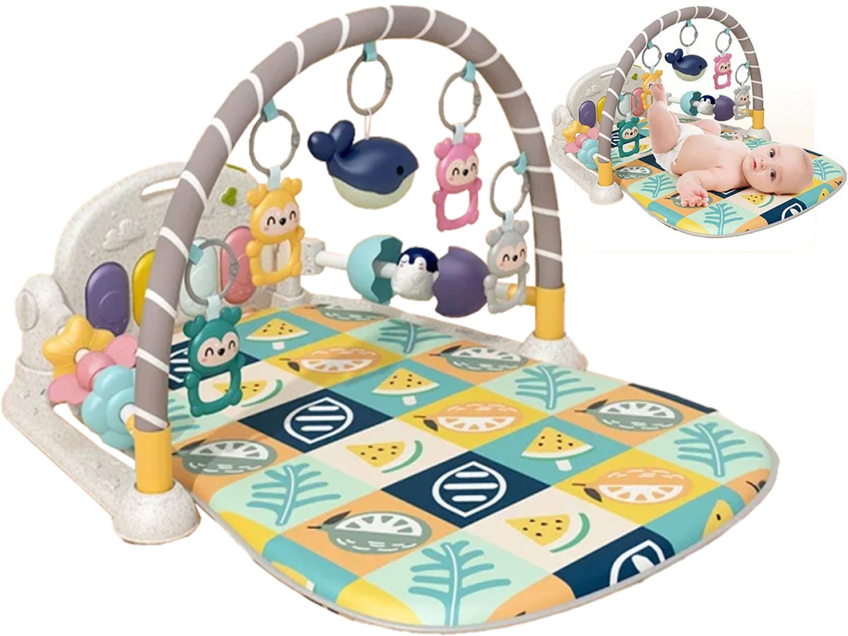 MATA EDUKACYJNA PIANINKO Do Zabawy Dźwięk Światło GRZECHOTKI GRYZAKI