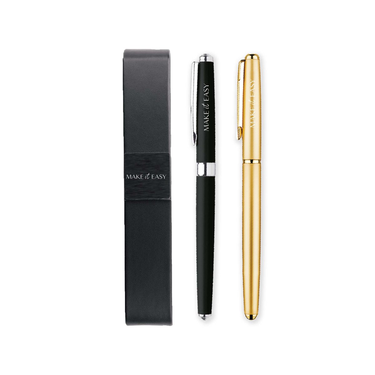 Zestaw piór atramentowych z etui – BLACK&GOLD
