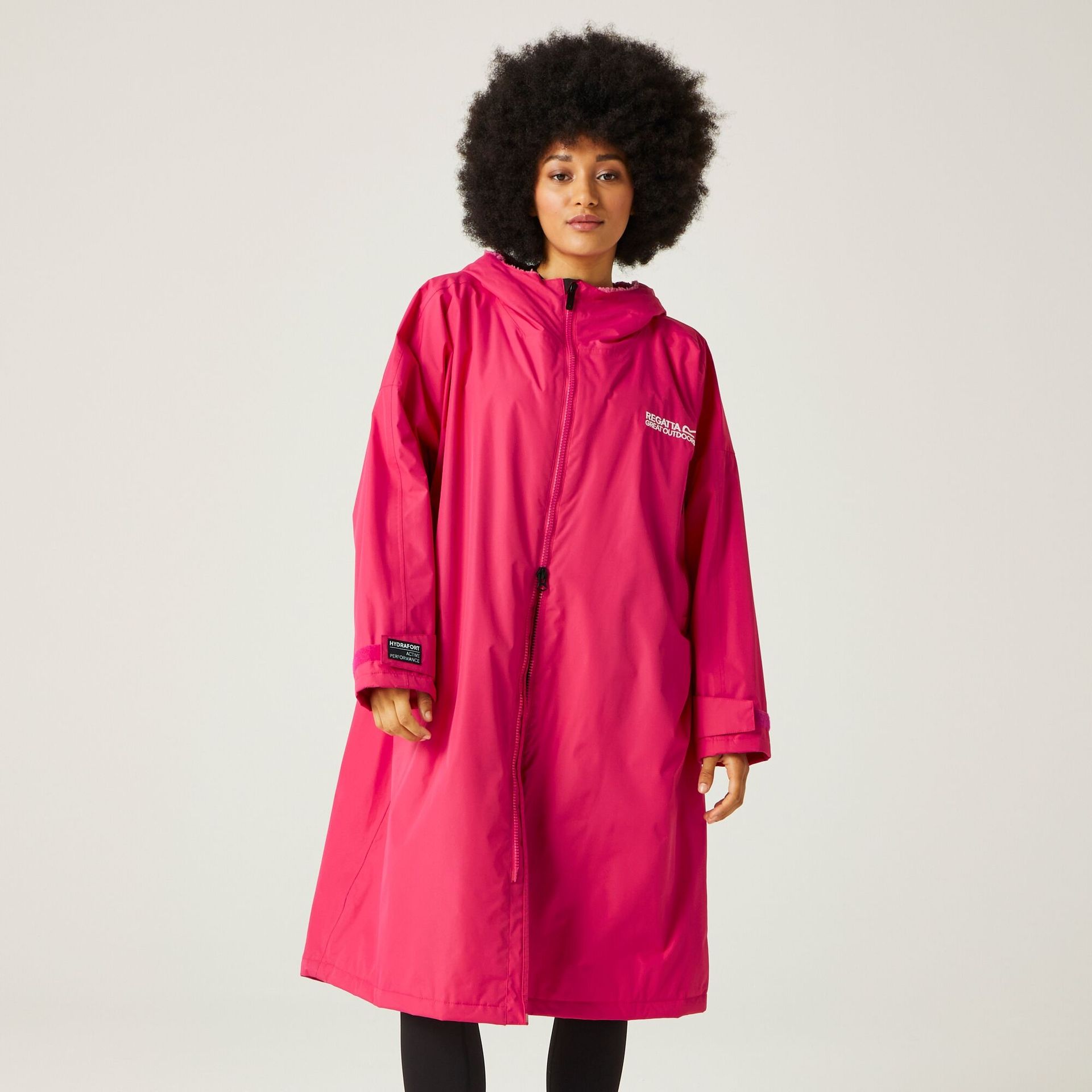 Regatta Unisex Płaszcz Plażowy Wodoodporny Changing Robe Pink Potion, Rozmiar: L/XL