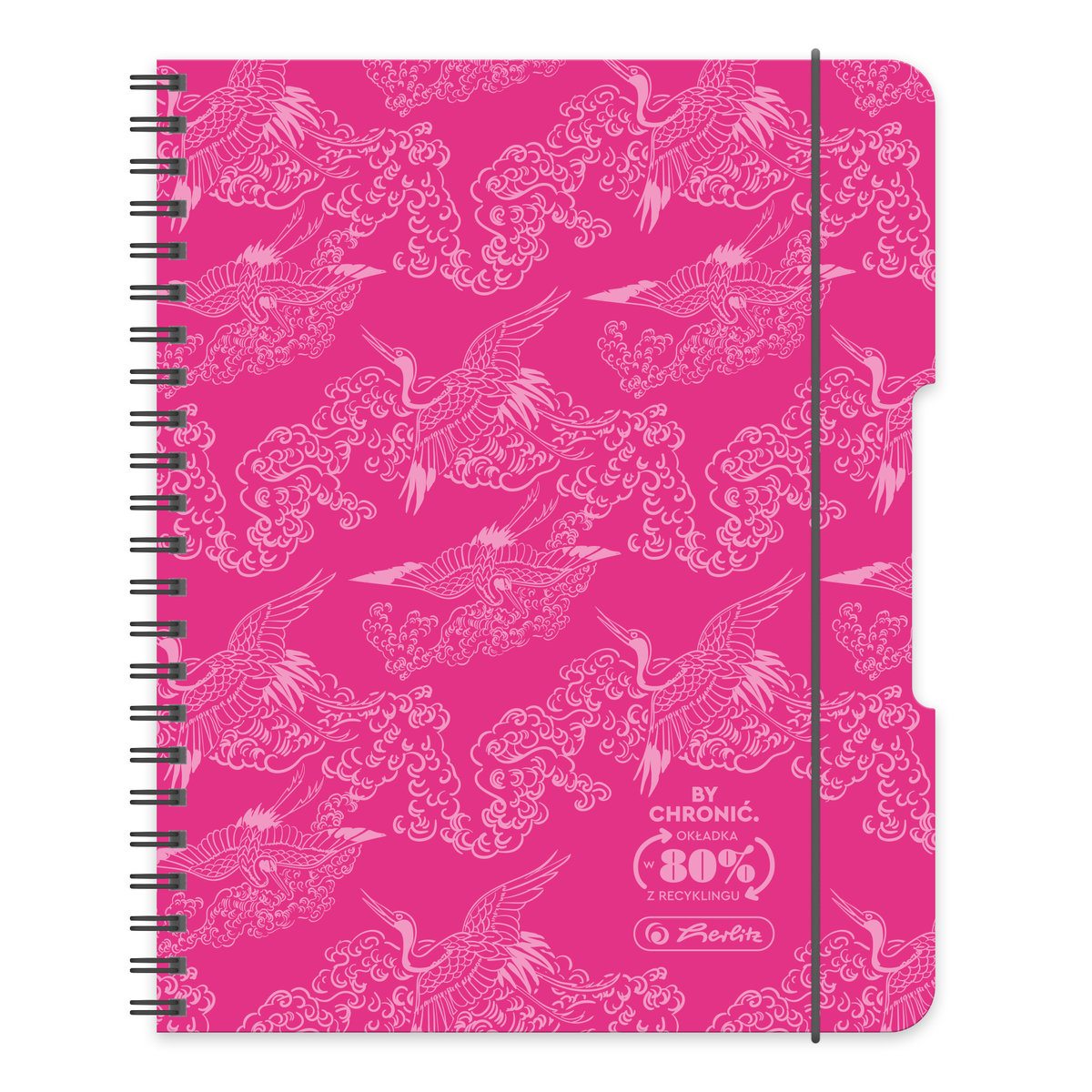 Herlitz, Kołobrulion, A5, 80k, Eco PP Colors, Różowy, Fsc