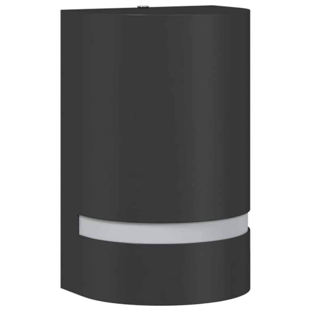 vidaXL Kinkiet zewnętrzny, czarny, odlewane aluminium