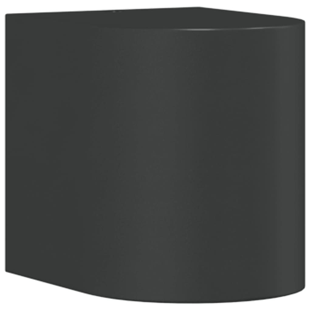 vidaXL Kinkiet zewnętrzny, czarny, odlewane aluminium