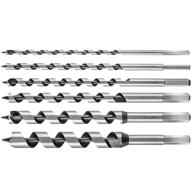 Verto Wiertła spiralne do drewna 230 mm zestaw 6 szt 60H800