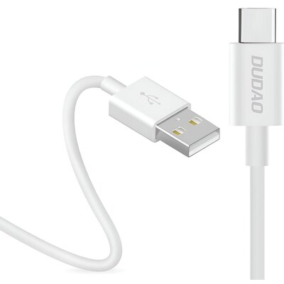 Szybki kabel Dudao Usb / Usb Typ C 3A 1m biały