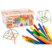 Zestaw słomek do konstrukcji 3D kolorowe 800el