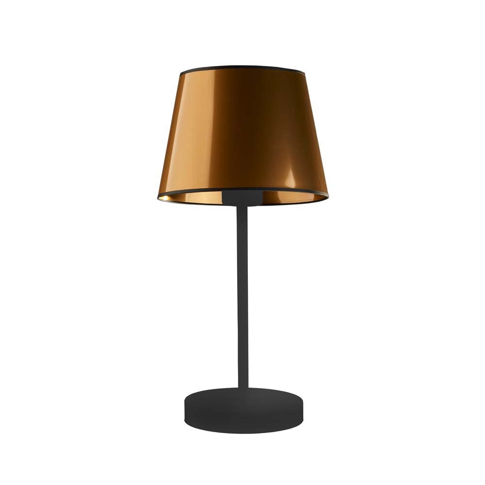 LYSNE, lampka nocna Siena Mirror, miedziano-czarna