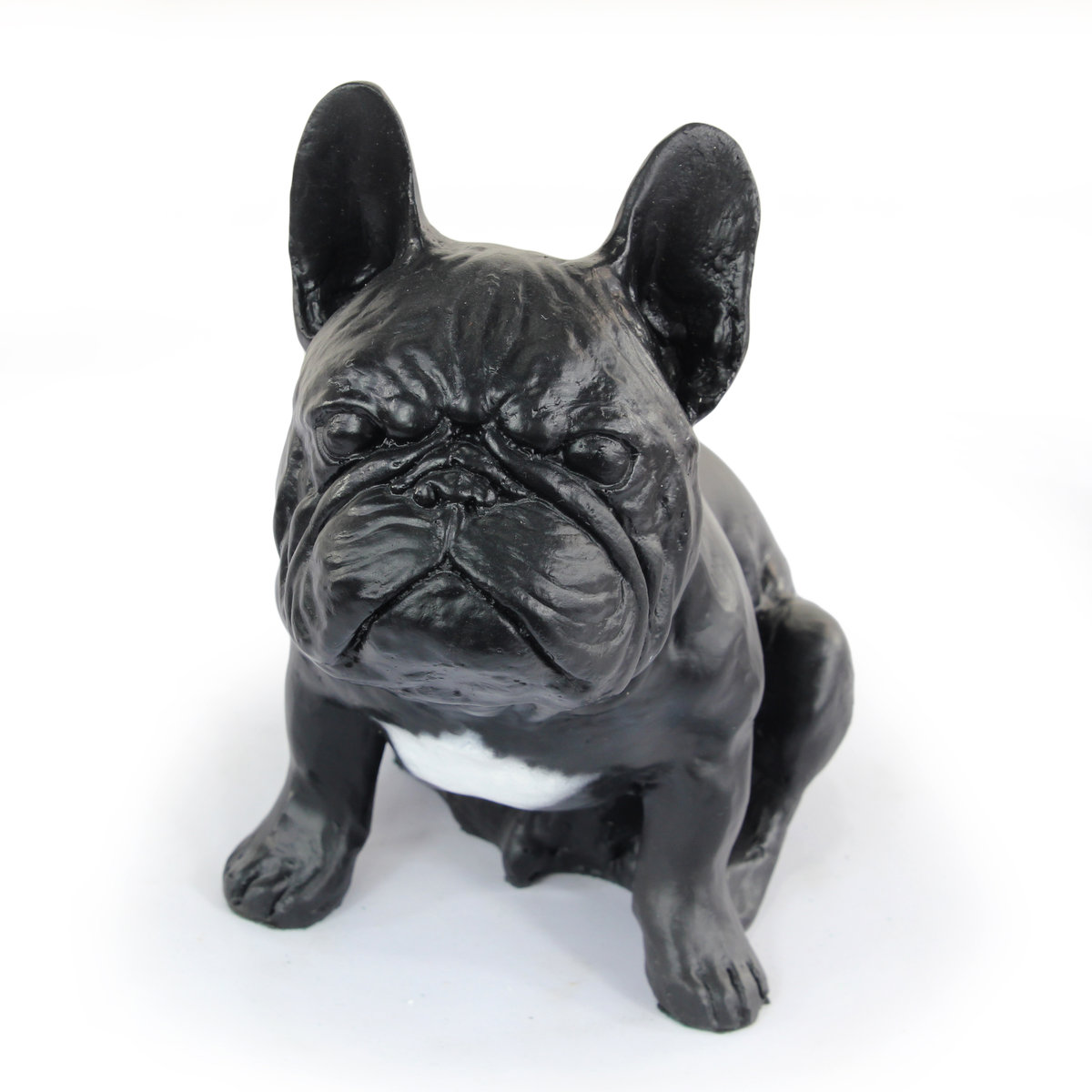 Buldog francuski III - statuetka psa, siedzący pies na biurko, ozdoba do salonu miłośnika psów marki Art-Dog