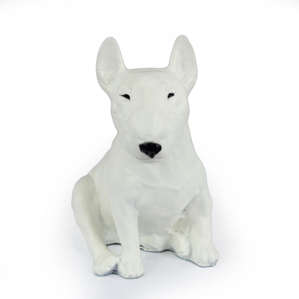 Bulterier, Bull Terrier II - statuetka psa, siedzący pies na biurko, ozdoba do salonu miłośnika psów marki Art-Dog