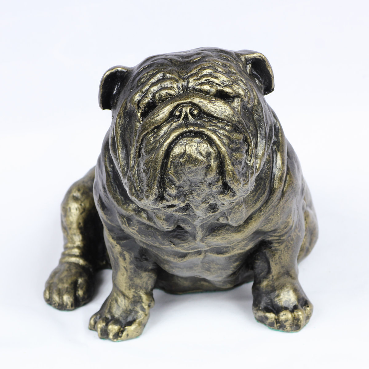 Buldog angielski, Bulldog I - statuetka psa, siedzący pies na biurko, ozdoba do salonu miłośnika psów marki Art-Dog