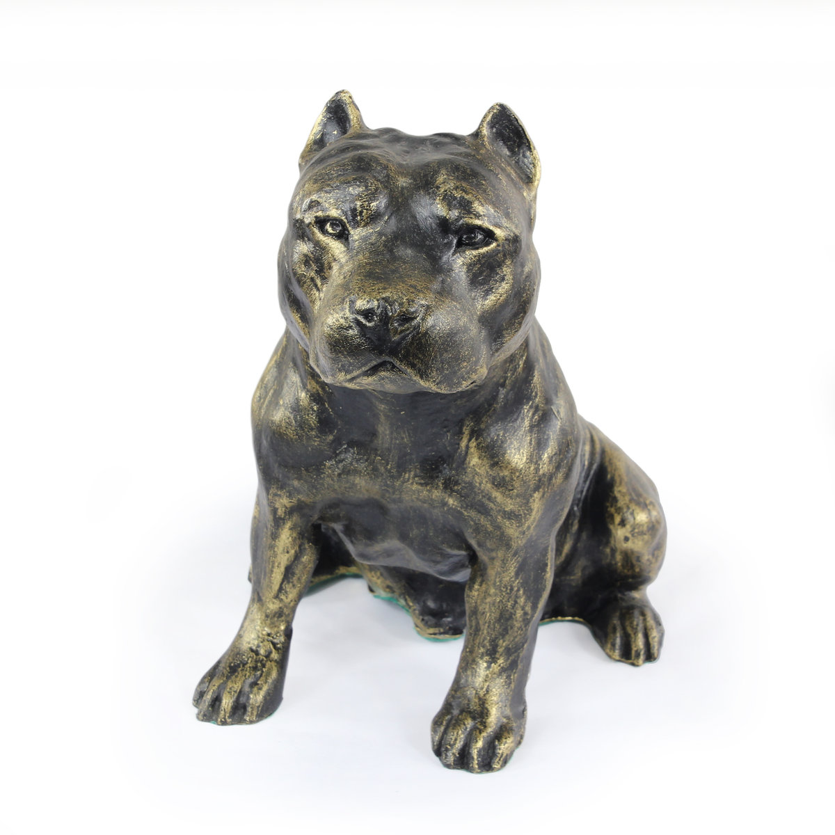 Amerykański Staffordshire terrier, Amstaff, Amstaf - statuetka psa, siedzący pies na biurko, ozdoba do salonu miłośnika psów marki Art-Dog