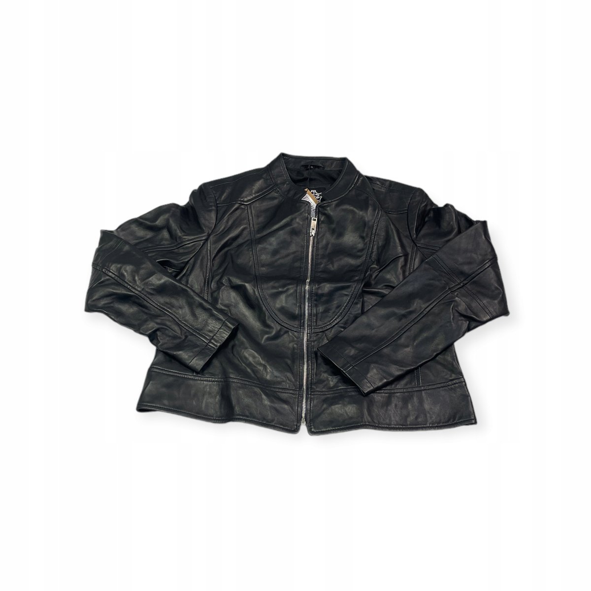 Skórzana kurtka damska ramoneska Real Leather XL