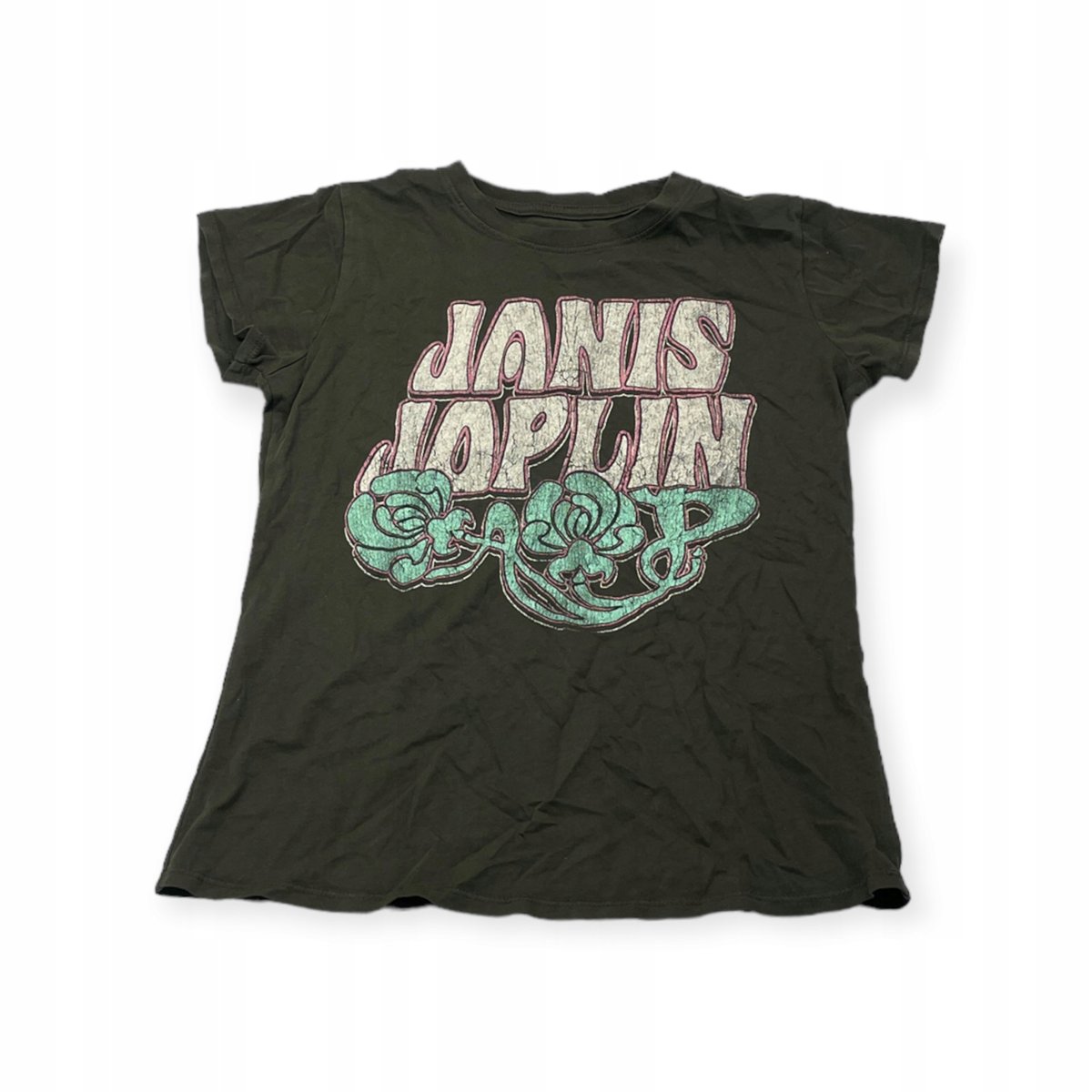 Koszulka T-shirt damski okrągły dekolt Janis Joplin S