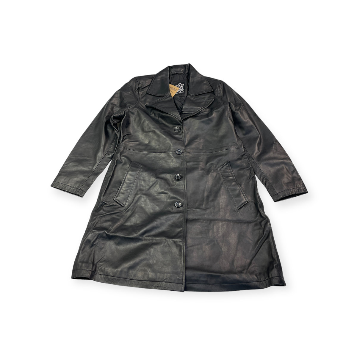 Skórzany płaszcz damski Real Leather XL