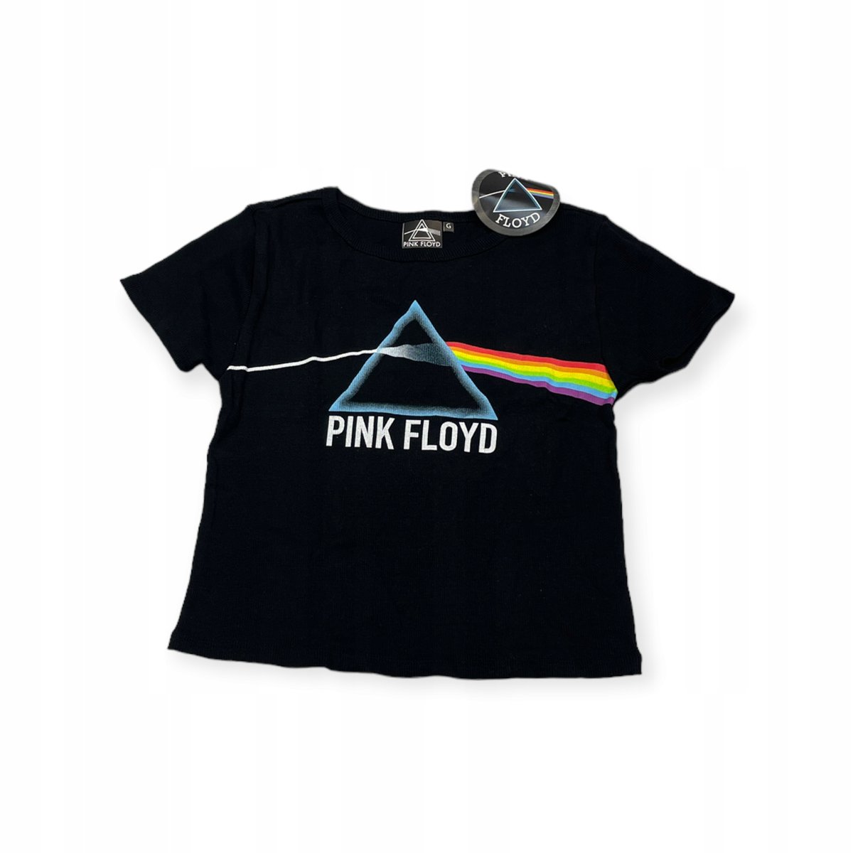 Koszulka T-shirt damski okrągły dekolt Pink Floyd XS