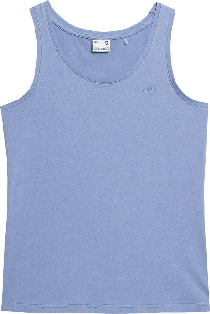 Top damski 4F SS23TTSHF581 - denim XS