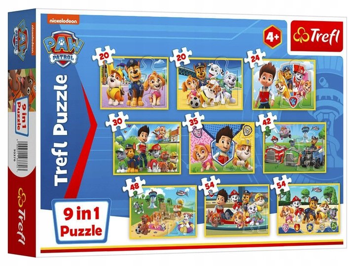 Puzzle Trefl 9w1 327 szt. psi patrol 9w1