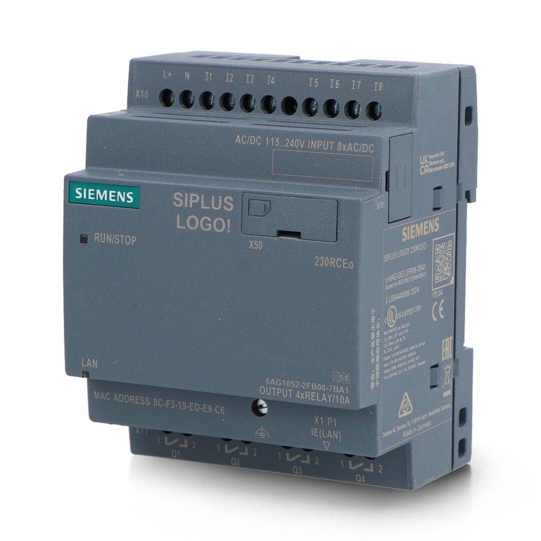SIPLUS LOGO! 230RCEO - moduł wejść/wyjść cyfrowych - Siemens 6ED1052-2FB08-0BA1