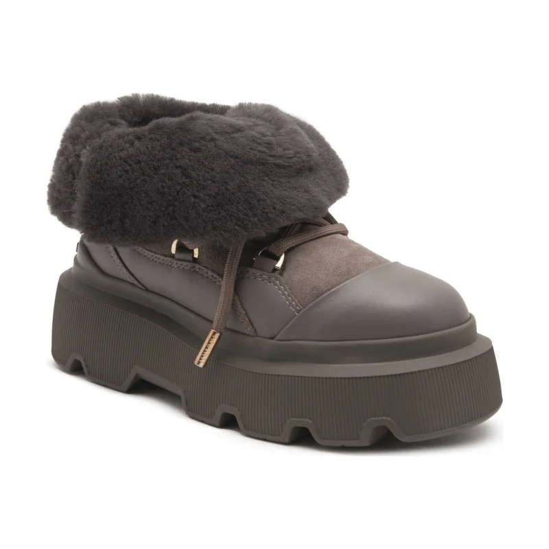 INUIKII Śniegowce Endurance | skóra | shearling