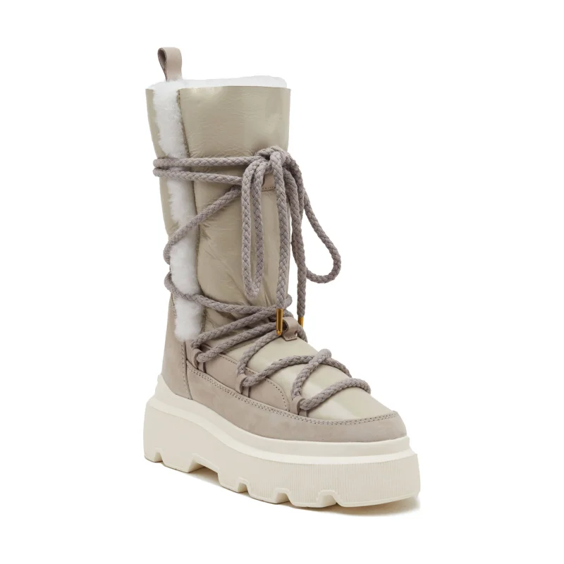 INUIKII Śniegowce ENDURANCE COZY | skóra | shearling