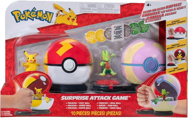 POKEMON SURPRISE ATTACK FIGURKI PIKACHU i TRECKO