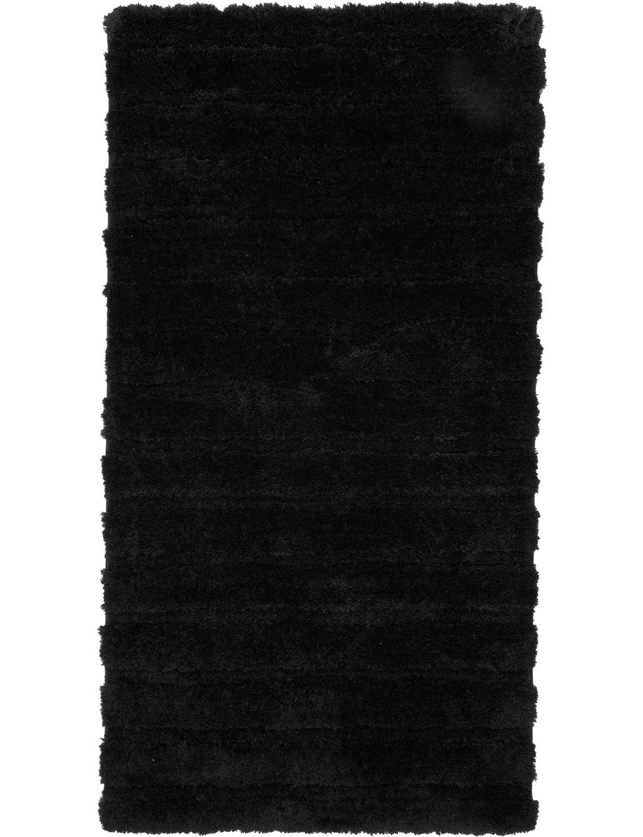 DYWANIK DO ŁAZIENKI CZARNY SHAGGY HENRY MIĘKKI ANTYPOSLIZGOWY 80x150CM