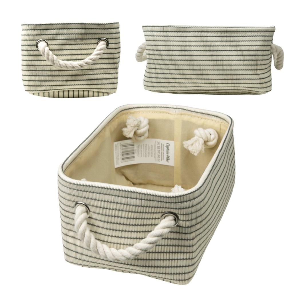 Organizer kosz do przechowywania na zabawki kosmetyki ze sznurem35*25*16 cm L