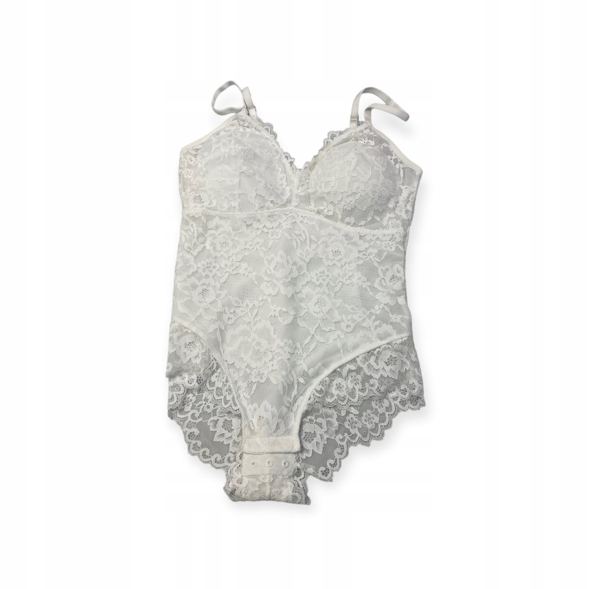 Body damskie Heyshape białe z koronką L