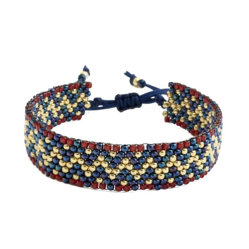 Bransoletka koralikowa beading etno boho peyote / JG. Projekt