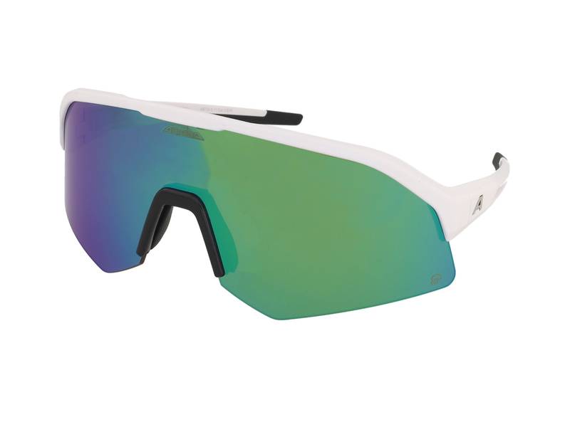 Okulary przeciwsłoneczne Alpina Sonic HR Q White Matt/Green Mirror