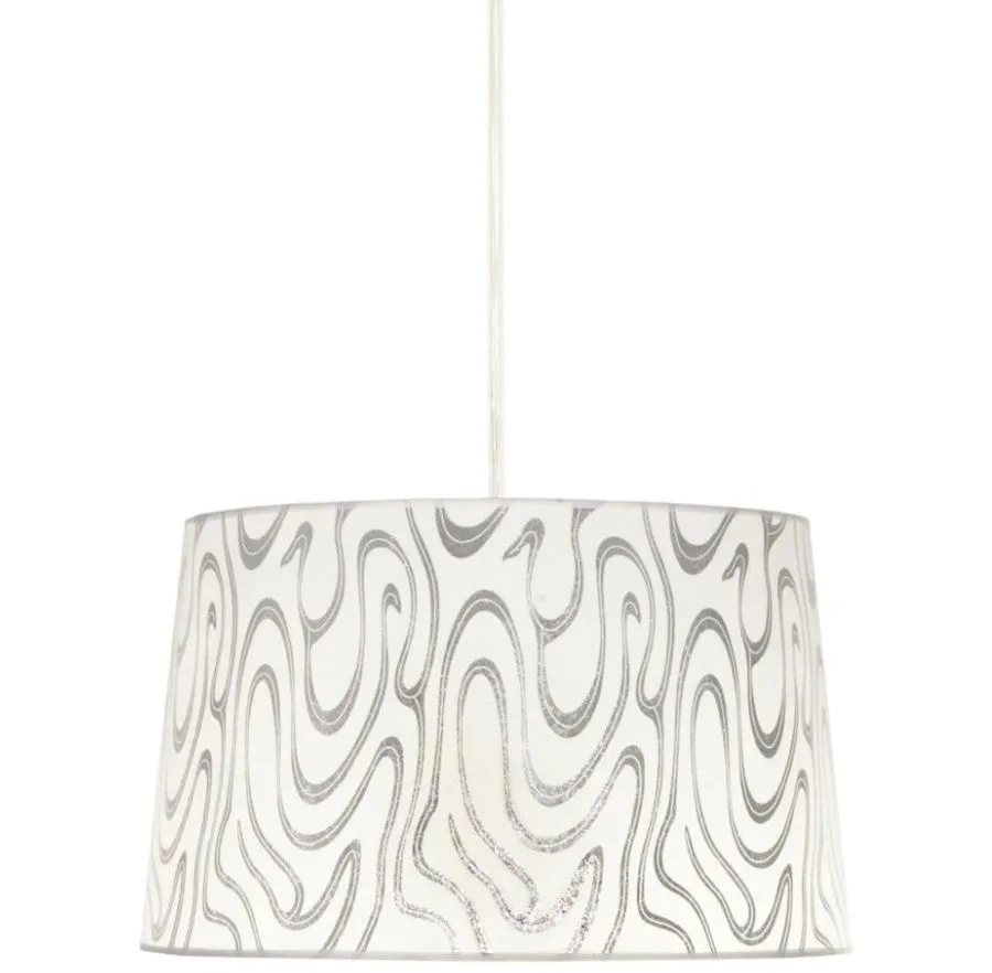 Biało-szara lampa wisząca z nowoczesnym motywem - K529 M8-B62