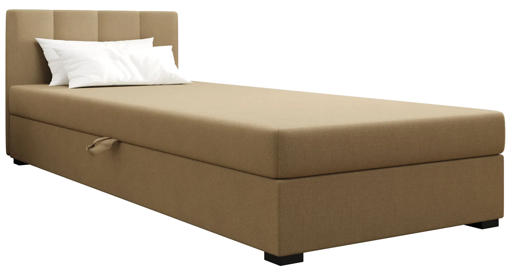 Jasnobrązowy tapczan pojedynczy 120x195 cm K2-C42