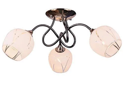 Złoty klasyczny żyrandol trzyramienny - A268 A1-S99