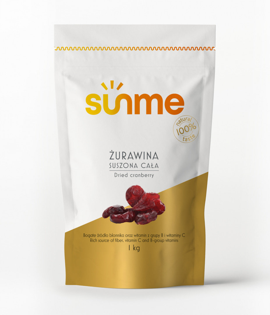 Żurawina suszona cała, 1 kg