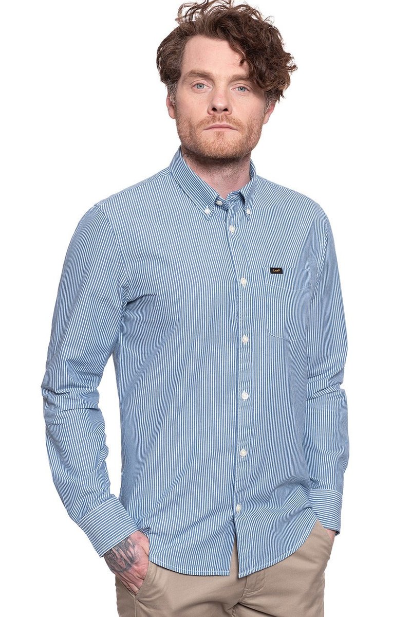Koszula Lee Button Down Oil Blue L880Onmo-S