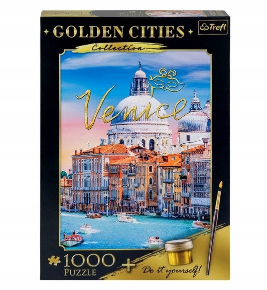Trefl Golden Cities Puzzle 1000 el Wenecja + farba 93073