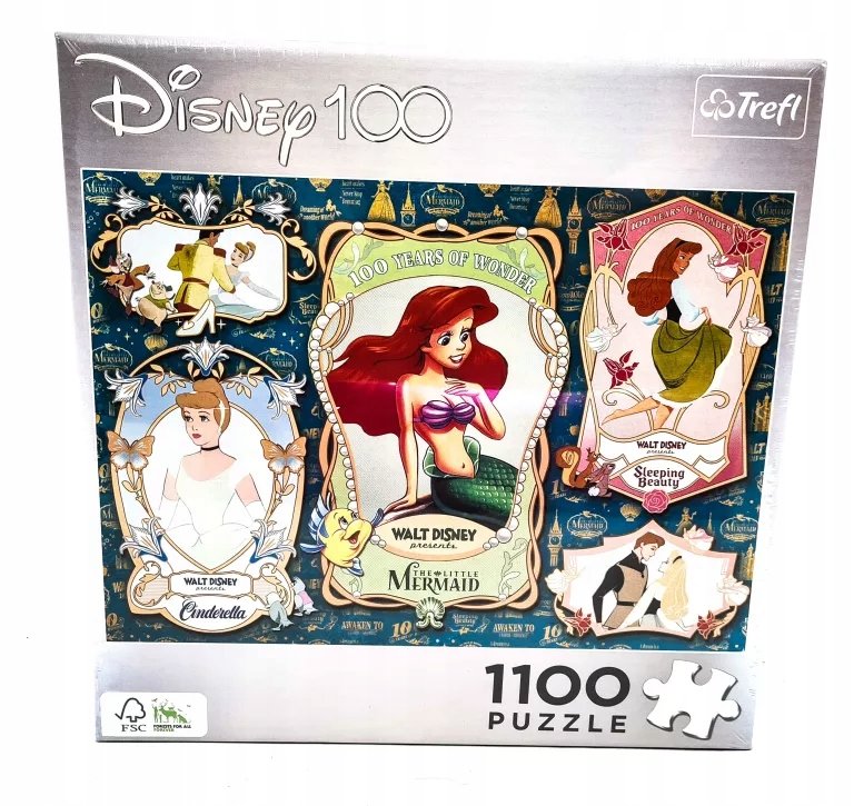 TREFL PUZZLE DISNEY 100 YEARS OF WONDER, 1100 ELEMENTÓW