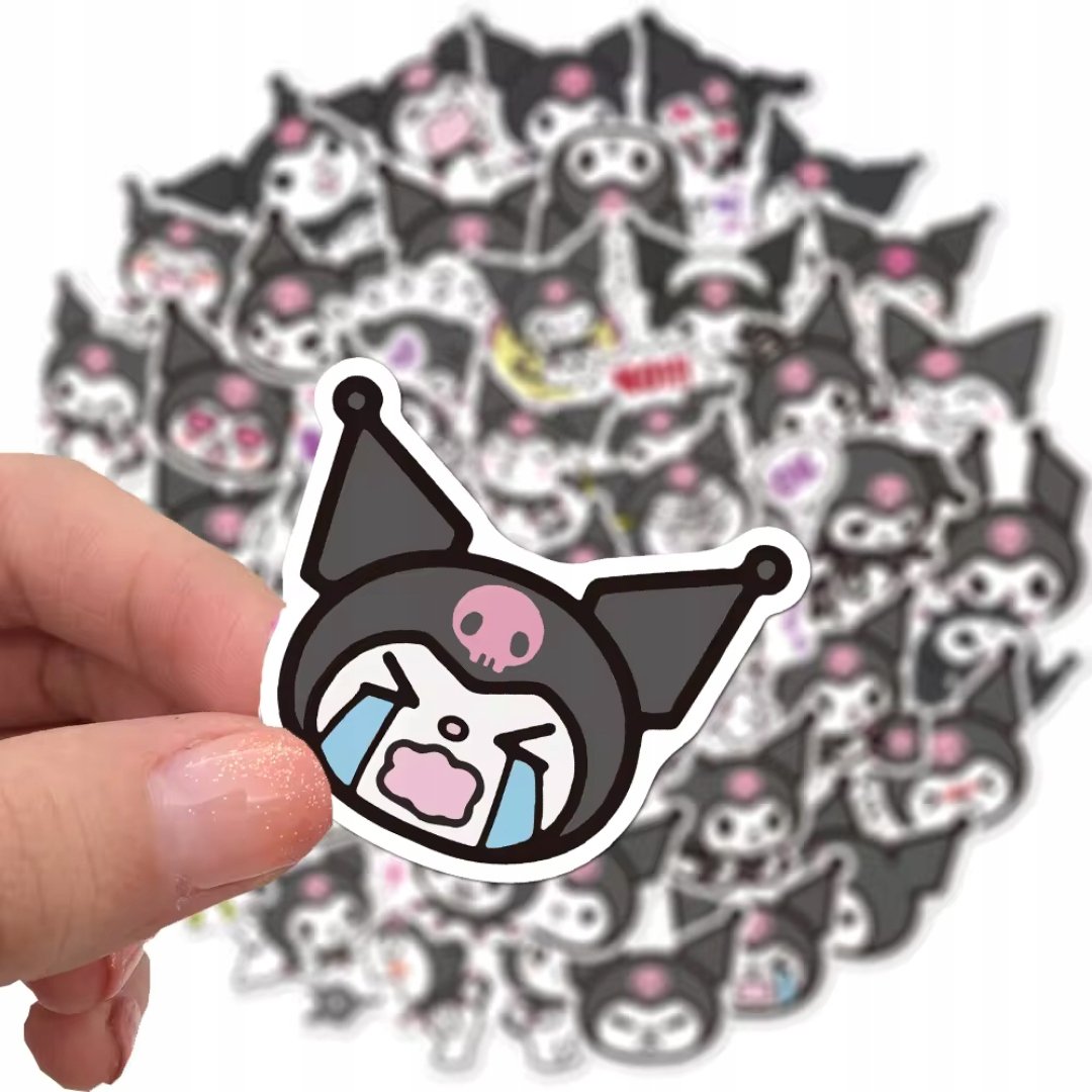 NAKLEJKI Hello Kitty Kuromi MIX 50 szt