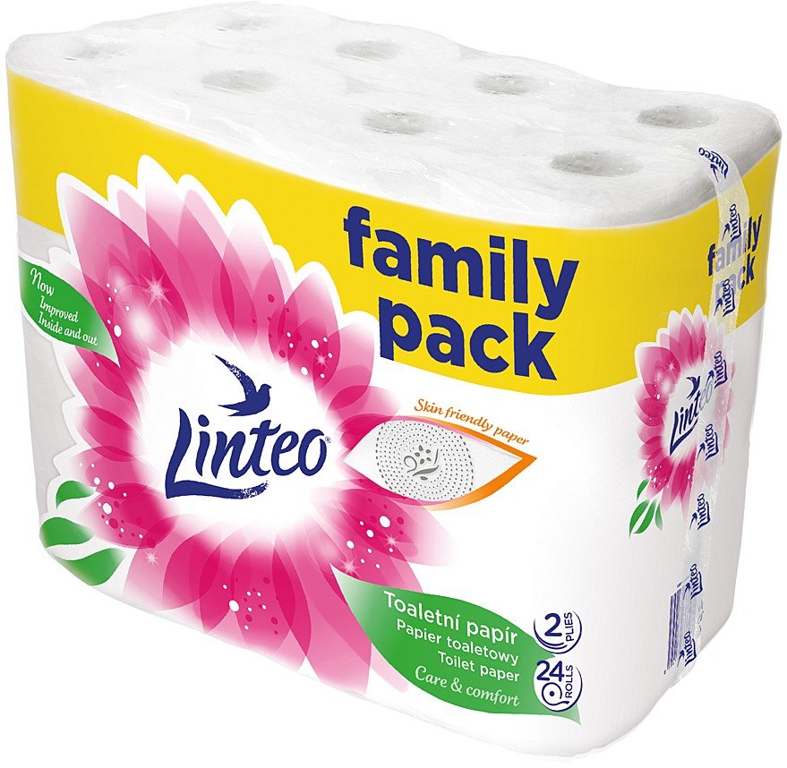 Papier toaletowy LINTEO 2W 24szt. (456m) BIAŁY