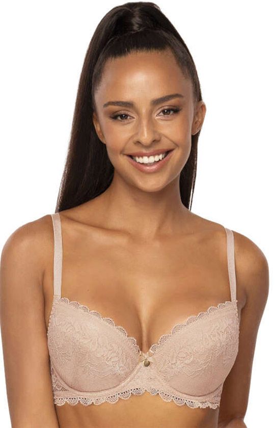Biustonosz push-up beżowy Estelle M-0198/11/1, Kolor beżowy, Rozmiar 80E, Mat - Primodo.com