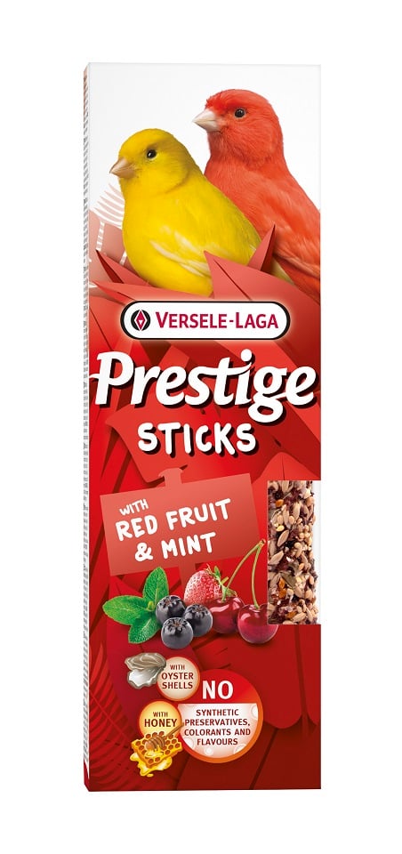 VERSELE-LAGA Prestige Sticks 2 kolby z czerownymi owocami i miętą dla kanarków 60g