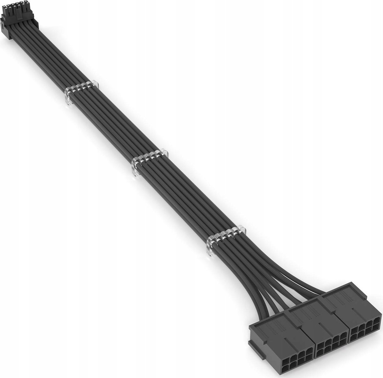 QingSea Adapter przejściówka kątowa 90 stopni 8 Pin 12VHPWR TYP A 16 AWG Czarny QingSea QINGSEA 90 DEGREE 3*8 PIN TO 12VHPWR TYPE A BLACK